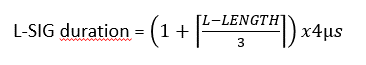 L-SIG duration