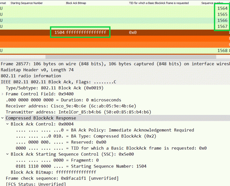 802.11 Compressed BlockAck, Two Different Behaviors – Gjermund Raaen